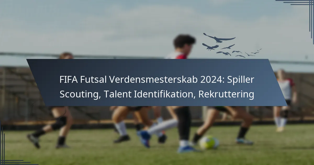 FIFA Futsal Verdensmesterskab 2024: Spiller Scouting, Talent Identifikation, Rekruttering