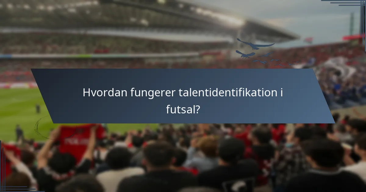Hvordan fungerer talentidentifikation i futsal?